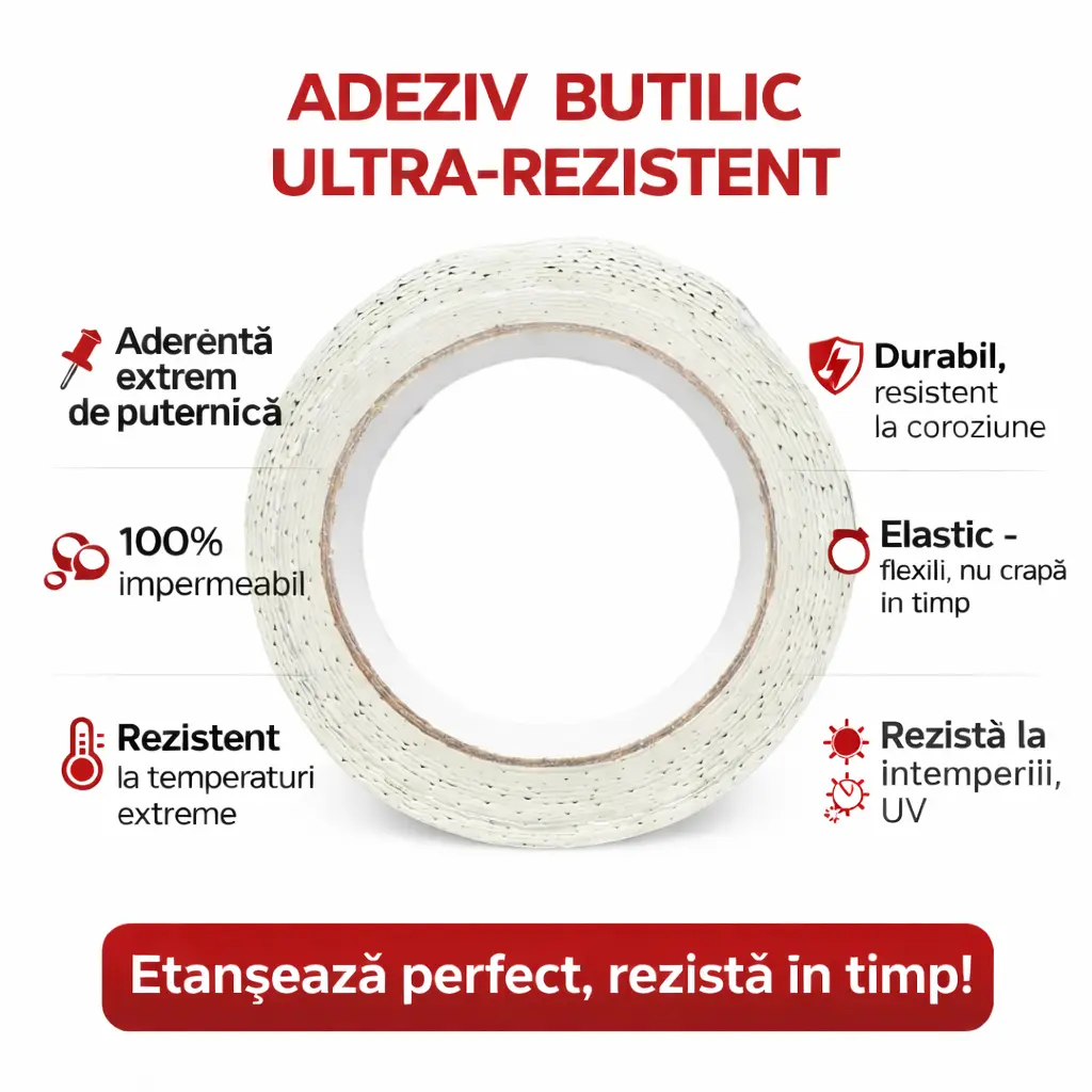 Set 2 benzi pentru crăpături, scurgeri și infiltrații
