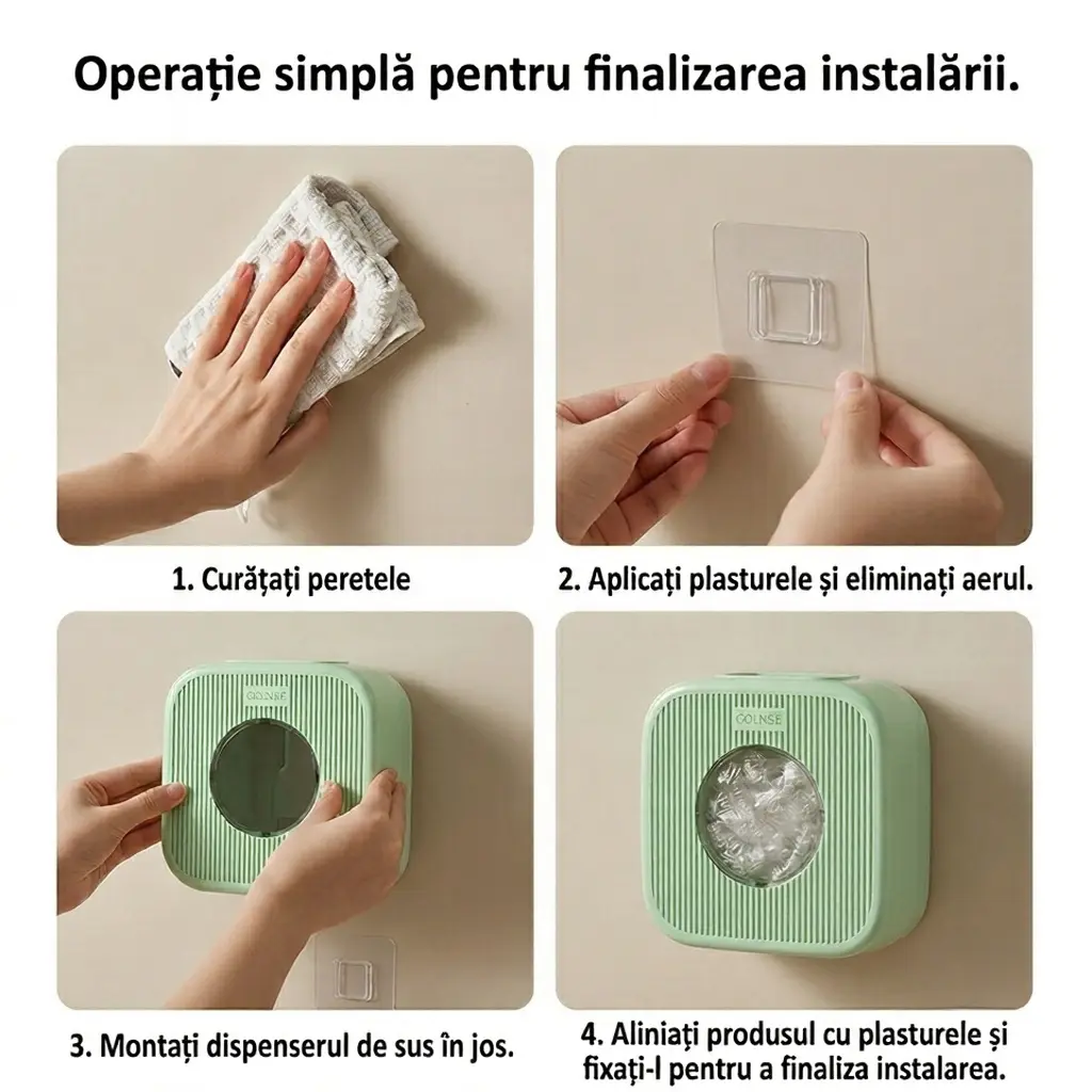 Dispenser Pungi + 300 Pungi Alimentare